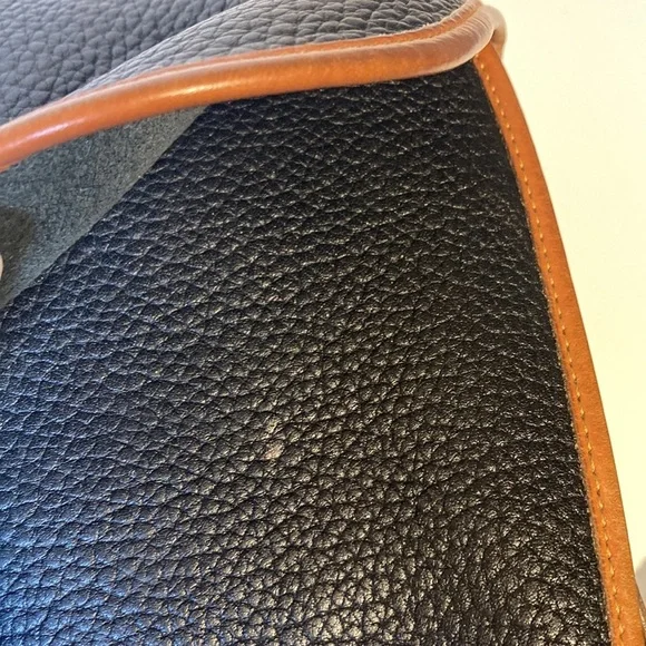 Vintage Dooney & Bourke All Weather Leather Essex Handbag USA pebbled black - Picture 14 of 14